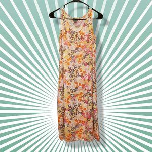 J. Jill floral sleeveless summer dress size M